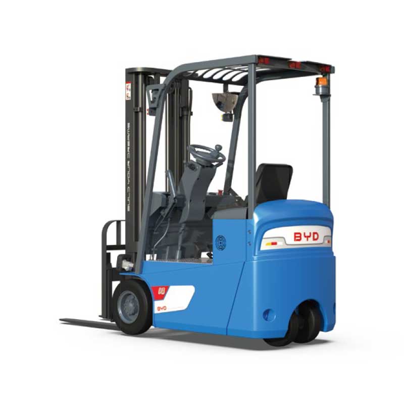 Elektrischer Gabelstapler mit drei Drehpunkten und Lithiumbatterie BYD-C12T